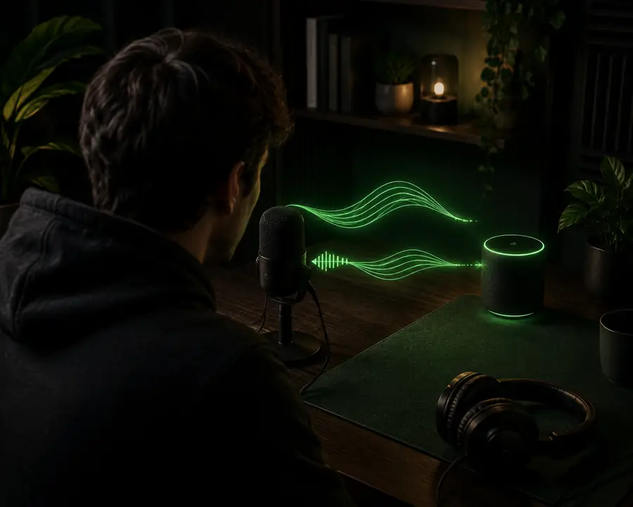 Example voice interaction prepared for an Inworld test