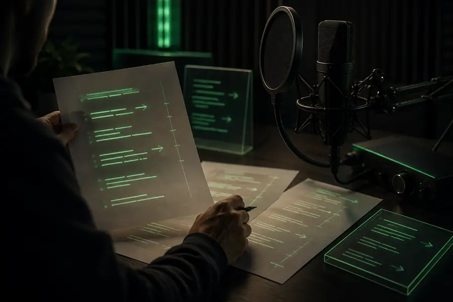 Text prompt prepared for an online realtime voice response